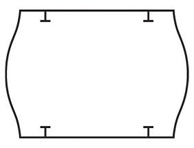 cenovkové etikety 26x18 STAR PRIX - biele (pre etiketovacie kliešte) 1.000 ks/rol.