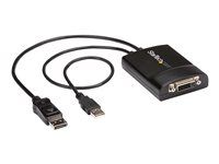 Dual-Link – Active DVI-D Adapter for Your Monitor / Display – USB Powered – 2560x1600 (DP2DVID2) – Adaptér DisplayPort / DVI – USB (iba napájanie), DisplayPort (M) do DVI-D (F) s jazýčkom – USB 2.0 / DisplayPort 1.2 – 37 cm – USB napájanie, aktívny, podpora 2560 x 1600 (WQXGA) – čierna