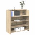 vidaXL Recepčný pult, dub sonoma, 100x50x103,5 cm, imitácia dreva