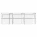 vidaXL Psí kennel 3 ks Strieborná 6 x 2 x 2 m Pozinkovaná oceľ