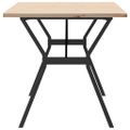 vidaXL Jedálenský stolík v tvare Y 140x80x75,5 cm borovica a oceľ