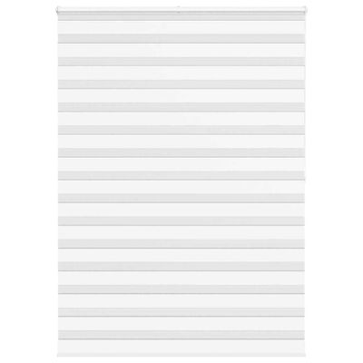vidaXL Zebra roleta biela 165x200 cm šírka látky 160,9cm polyester
