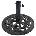 vidaXL Stojan na slnečník, čierny a bronzový 9 kg, 40 cm, liatina