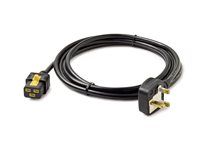 Elektrický kabel - IEC 60320 C19 do BS 1363A (M) - AC 240 V - 13 A - 3 m - opatřený západkou - černá - pro P/N: SMT2200I-AR, SMT2200R2I-AR, SMT3000I-AR, SMT3000R2I-AR, SMX3000HVTUS, SRT10RMXLIX806
