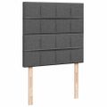 vidaXL Boxspring posteľ s matracom tmavosivá 90x190 cm látka