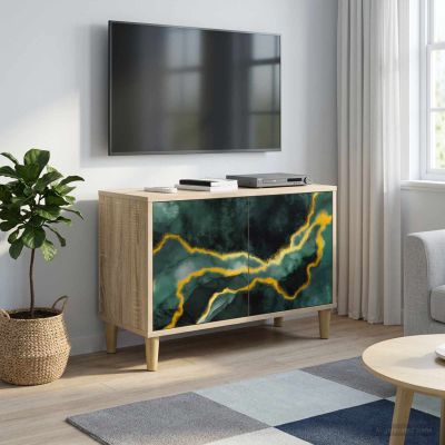 vidaXL TV skrinka WIJHE 69 x 33 x 50 cm Sonoma Kompozitné drevo