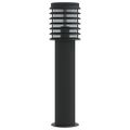 vidaXL Vonkajšie stojace lampy 3 ks čierne 60 cm nehrdzavejúca oceľ