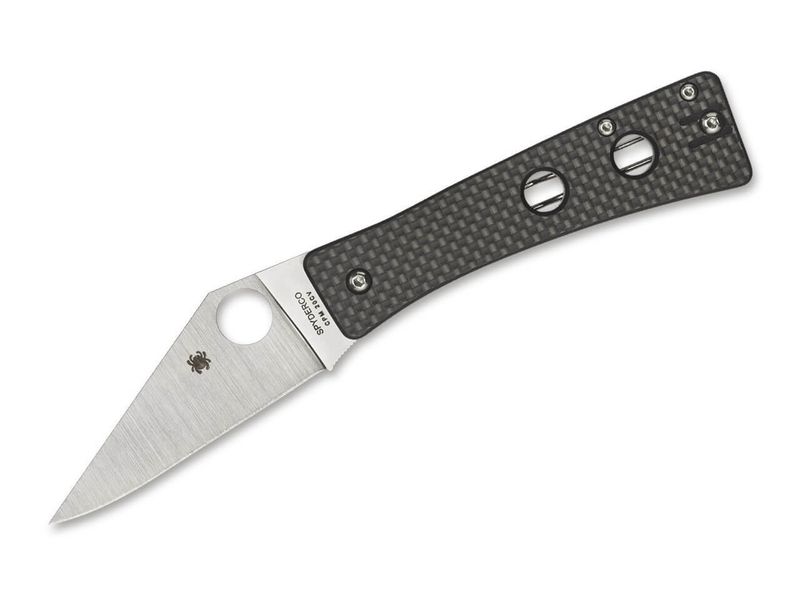 Spyderco C251CFP Watu vreckový nôž 8,3 cm, Satin, čierna, G10, uhlíkové vlákno