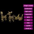 vidaXL Sob s sane 160 LED Teplá biela 53 x 28 x 33 cm Ratan