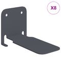 vidaXL Neviditeľná plávajúca polica 8 ks Antracit 6 x 11 x 6,5 cm