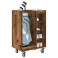 vidaXL Golfová skriňa s kolesom Staré drevo 65 x 45 x 98 cm