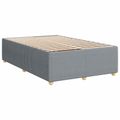 vidaXL Posteľ boxspring s matracom Svetlosivá 120 x 190 cm Látka