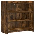 vidaXL Servírovacia skriňa Dymový dub 75 x 36 x 80 cm Kompozitné drevo