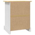 vidaXL Nočný stolík biely 53x39x67 cm mexická borovica Corona Range