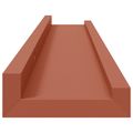 vidaXL Stenná polica Nástenná montáž 2 ks Červená 60 x 9 x 3 cm