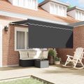 vidaXL Sklopná markíza Antracit 300 x 200 cm látka
