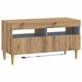 vidaXL 5-dielny LED TV kabinet Dub artisan Kompozitné drevo