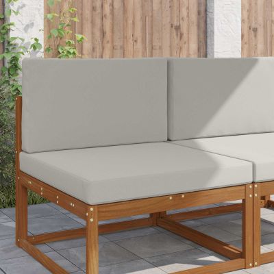 vidaXL Vankúš na vonkajšiu pohovku 2 pcs Biely Polyester