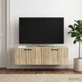vidaXL Nástenná TV skrinka Dub sonoma 98 x 41 x 30 cm Kompozitné drevo