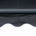 vidaXL Ručne zaťahovacia markíza s LED antracitová 300x250 cm