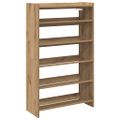 vidaXL Regál na topánky dub artisan 60x25x100 cm kompozitné drevo