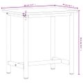 vidaXL Pracovný stôl 80x55x81,5 cm masívny buk a kov
