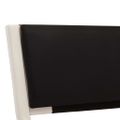 vidaXL Posteľný rám, bielo čierny, umelá koža 180x200 cm