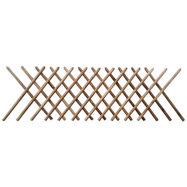 vidaXL Mriežkový plot, impregnované drevo 250x100 cm