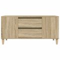 vidaXL TV skrinka dub sonoma 102x44,5x50 cm spracované drevo