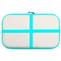 vidaXL Nafukovacia žinenka s pumpou 60x100x20 cm, PVC, zelená