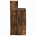 vidaXL Stôl Dymová dub Kompozitné drevo 90 x 48 x 101,5 cm