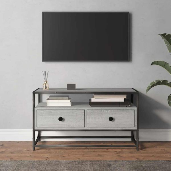 vidaXL TV skrinka sivý dub sonoma 80x35x45 cm spracované drevo