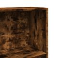 vidaXL Knižnica dymový dub 60x24x143 cm kompozitné drevo