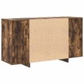 vidaXL Servírovacia skriňa Dymová dub 135 x 41 x 75 cm