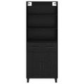 vidaXL Highboard 2 ks Čierny dub 69,5 x 34 x 180 cm