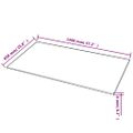 vidaXL Stolová doska z tvrdeného skla, obdĺžniková, 1200x650 mm