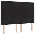 vidaXL Posteľ s pružinovým rámom Čierna 140 x 200 cm Zamat