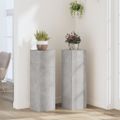 vidaXL Stojany na rastliny 2 ks betónovosivé 25x25x80 cm kompoz. drevo