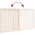 vidaXL Brána pre psa skladacia 2 panely 160 cm topoľové drevo