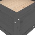 vidaXL Záhradný kvetináč sivý 82,5x82,5x39 cm borovicový masív