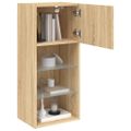 vidaXL TV skrinky s LED svetlami 2 ks dub sonoma 40,5x30x90 cm