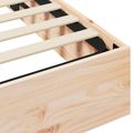 vidaXL Posteľový rám s úložným priestorom Prírodná 200 x 200 cm