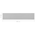 vidaXL Kobercový behúň svetlosivý 80x400 cm