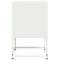 vidaXL Nočné stolíky 2 ks biele 36x39x60,5 cm oceľ