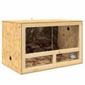 vidaXL Terárium Hnedá 80 x 50 x 50 cm OSB