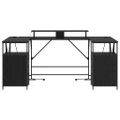 vidaXL Stôl Čierny dub Kompozitné drevo 182 x 101 x 87,5 cm