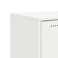 vidaXL Komoda biela 68x39x72 cm oceľ