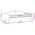 vidaXL Denná posteľ s matracom ružová 90x200 cm zamat