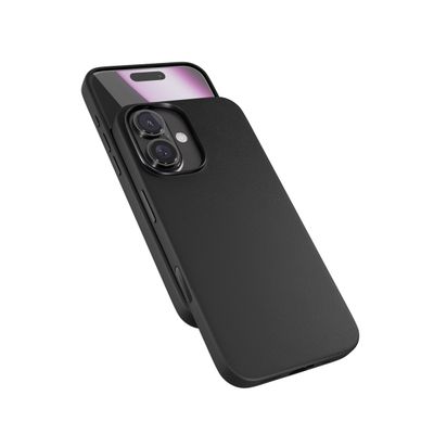 Epico Mag+ kožený kryt iPhone 16 Plus - čierna