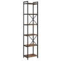 vidaXL Regál na knihy 40 x 30 x 189,5 cm Kompozitné drevo Staré drevo